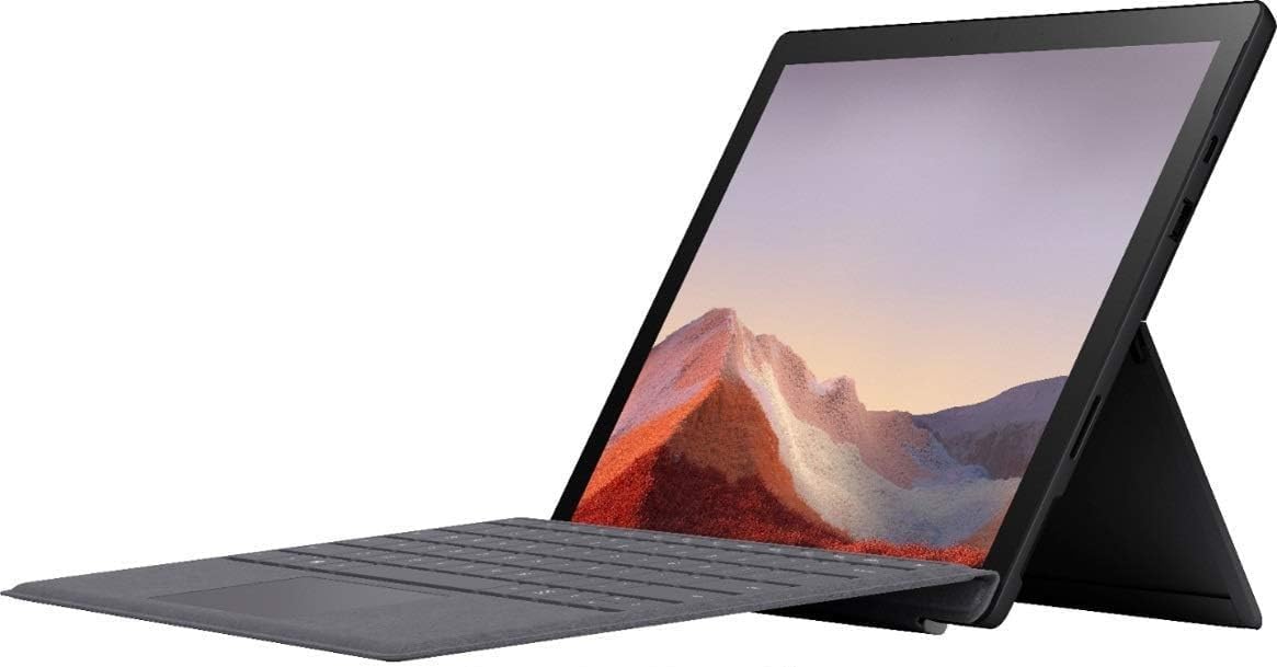 MICR0SOFT Surface Pro 7 | 8GB Ram, 256GB SSD, Intel i5 | 10th Generation | With Charger and Keyboard For Microsoft Surface Tablet (Renewed)