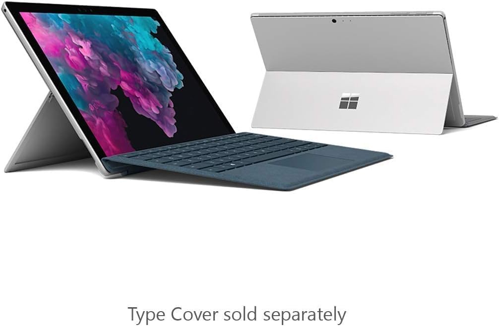 MICR0SOFT Surface Pro 6 | 8GB Ram, 256GB SSD, Intel i5 | 8th Generation | With Charger and Keyboard For Microsoft Surface Tablet (Renewed)