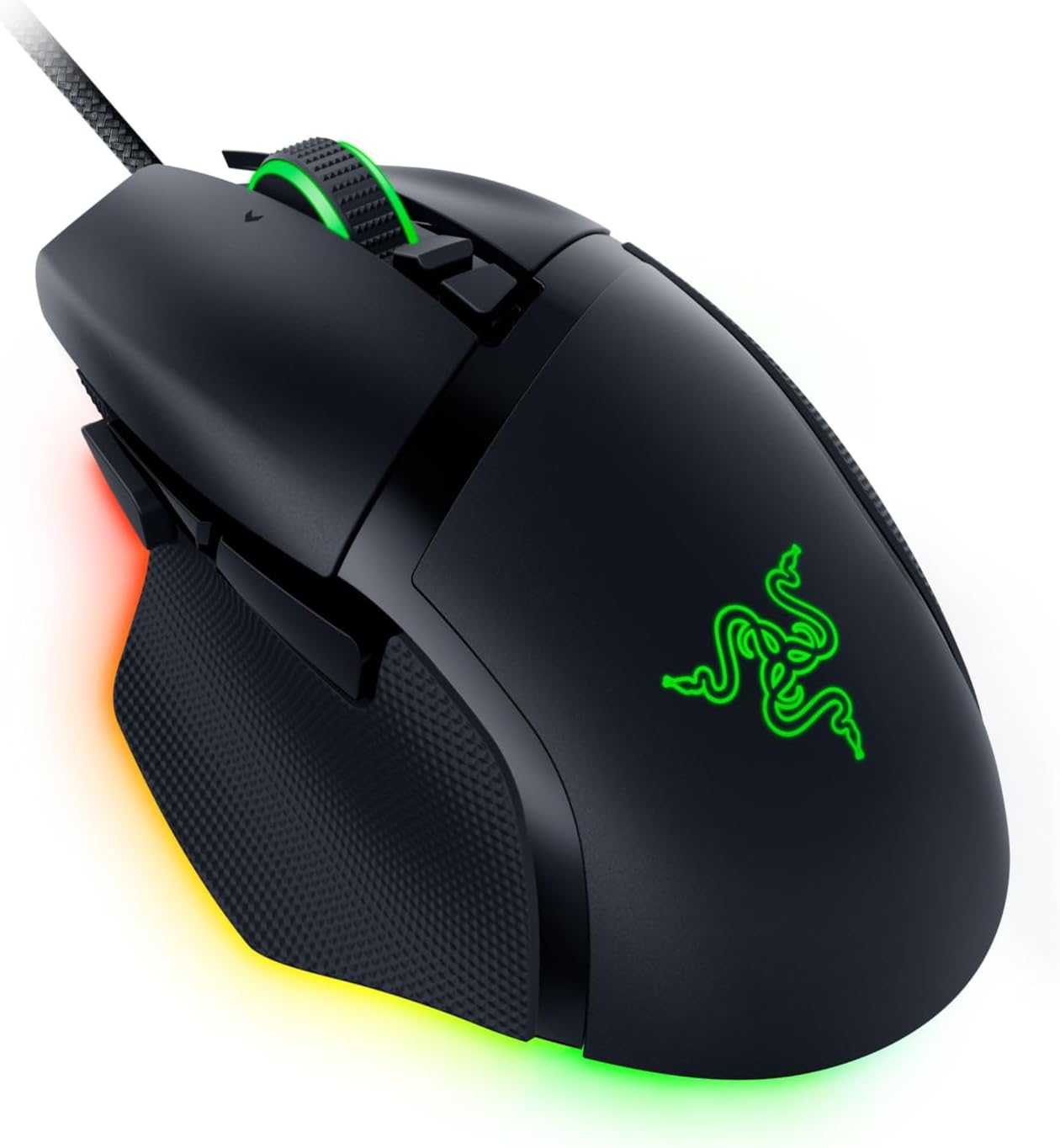 Razer Basilisk V3 Customizable Ergonomic Gaming Mouse: Fastest Mouse Switch - Chroma RGB Lighting 26K DPI Optical Sensor 11 Programmable Buttons HyperScroll Tilt Wheel Classic Black