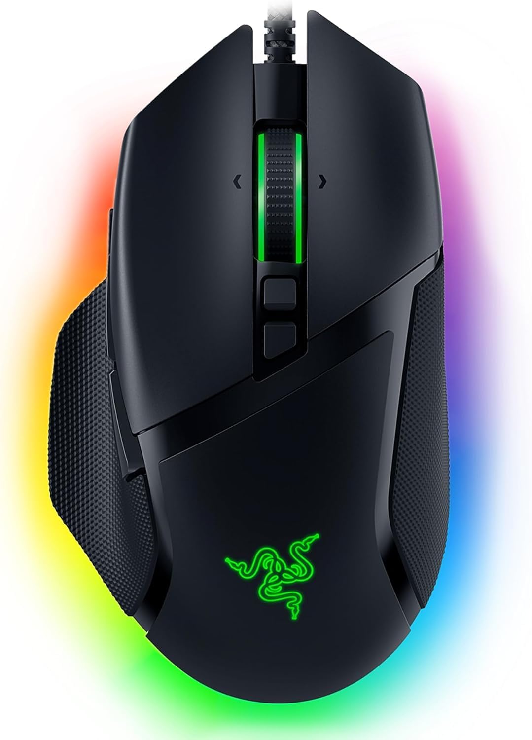 Razer Basilisk V3 Customizable Ergonomic Gaming Mouse: Fastest Mouse Switch - Chroma RGB Lighting 26K DPI Optical Sensor 11 Programmable Buttons HyperScroll Tilt Wheel Classic Black