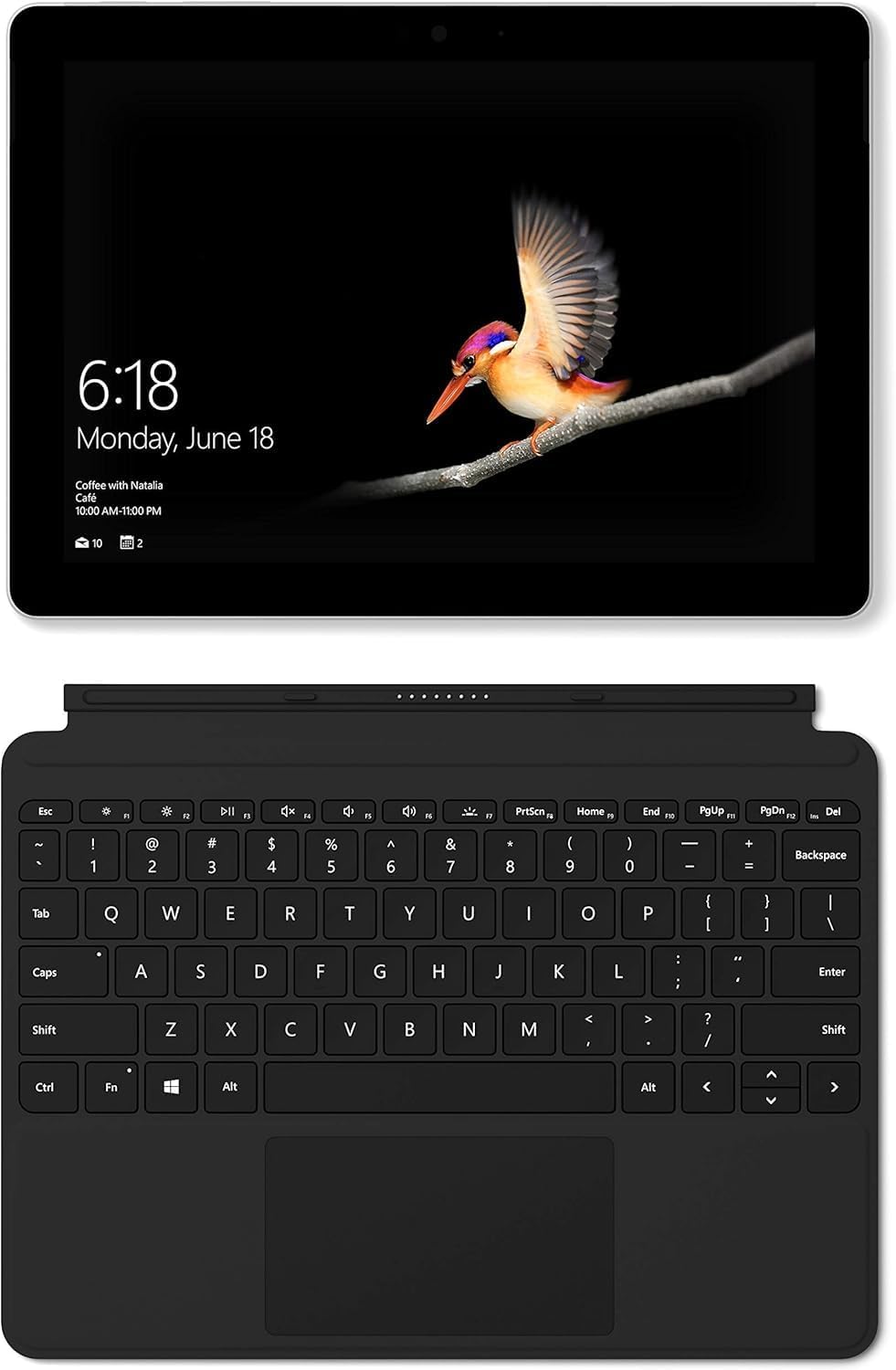 MICR0SOFT Surface Go | 4GB Ram, 64GB SSD | Intel Pentium Gold | 10-inch Touchscree With Charger and Keyboard For Microsoft Surface Tablet (Renewed)