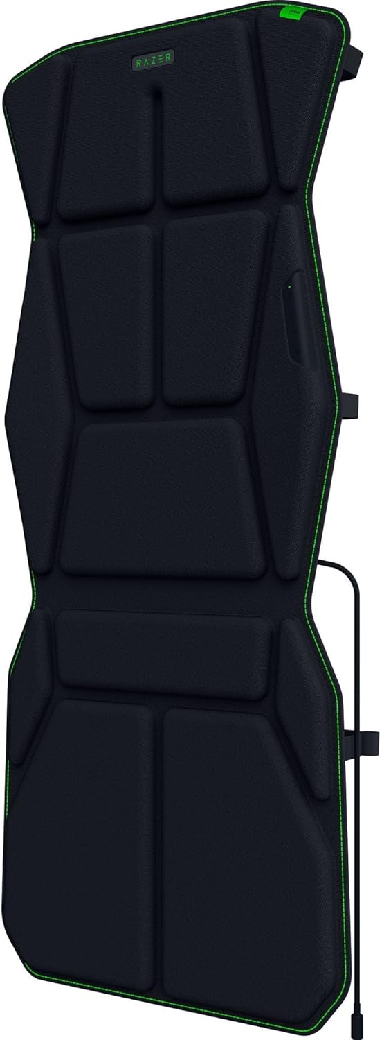 Razer Freyja HD Haptic Gaming Chair Cushion: Multi-Directional Haptics - Haptic EQ Customization via Synapse - HyperSpeed Wireless & Bluetooth - Adjustable Strap for Universal Fit - Black