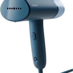 Philips Compact Handheld Steamer 3000 Series - 1000W - 20g/min Continuous Steam - 2M Cord Length - 100ML - Compact & Foldable - Blue - STH3000/26