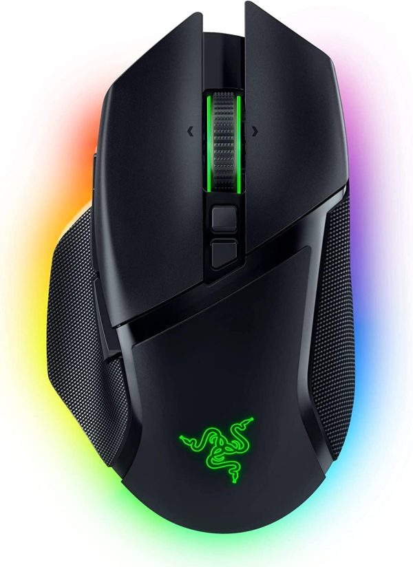 Razer Basilisk V3 Pro Customizable Wireless Gaming Mouse - Fast Optical Switches Gen-3, HyperScroll Tilt Wheel, Chroma RGB, 11 Programmable Buttons, Focus Pro 30K Optical Sensor - Classic Black