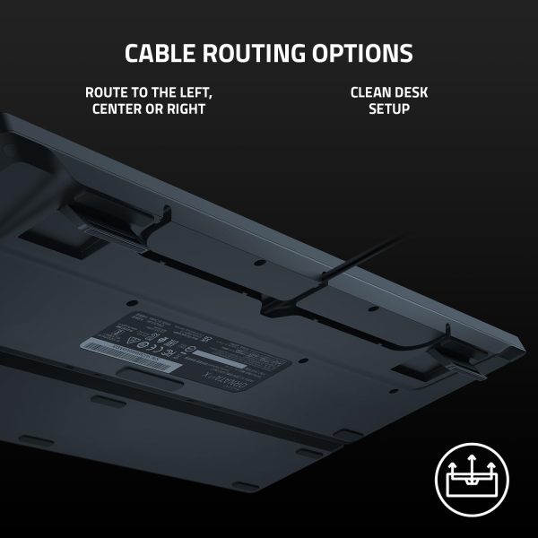 Razer Ornata V3 X Gaming Keyboard - US Layout, Low-Profile Keys, Silent Membrane Switches, UV-Coated Keycaps, Spill Resistant, Chroma RGB Lighting, Ergonomic Wrist Rest - Classic Black