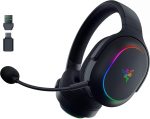 Razer Barracuda X Chroma Wireless Gaming Headset: 2.4GHz Wireless & Bluetooth, Lightweight, Chroma RGB, 40mm Drivers, Cardioid Mic, 70 Hr Battery, for PC, Mac, PS5, Switch, Smartphone - Black