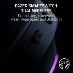 Razer Barracuda X Chroma Wireless Gaming Headset: 2.4GHz Wireless & Bluetooth, Lightweight, Chroma RGB, 40mm Drivers, Cardioid Mic, 70 Hr Battery, for PC, Mac, PS5, Switch, Smartphone - Black