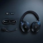 Razer Barracuda X Chroma Wireless Gaming Headset: 2.4GHz Wireless & Bluetooth, Lightweight, Chroma RGB, 40mm Drivers, Cardioid Mic, 70 Hr Battery, for PC, Mac, PS5, Switch, Smartphone - Black
