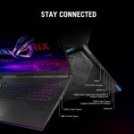 ASUS ROG Strix SCAR 18 G834JYR-R6044W Off Black, Gaming Laptop, i9-14900HX, 32GB, 2TB Performance SSD, NV RTX4090, WIN11 HOME, 18 inch QHD 240Hz, Webcam, RGB-Eng-Arb-KB + ROG Backpack + Gaming Mouse