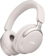 Bose QuietComfort Ultra Wireless Noise Cancelling Headphones with Spatial Audio, Over-the-Ear Headphones with Mic, Up to 24 Hours of Battery Life, White Smoke 2023