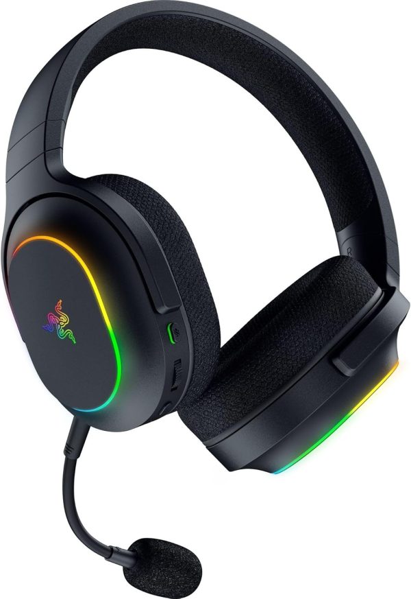 Razer Barracuda X Chroma Wireless Gaming Headset: 2.4GHz Wireless & Bluetooth - Lightweight - Chroma RGB - 40mm Drivers - Cardioid Mic - 70 Hr Battery - for PC, Mac, PS5, Switch, Smartphone - Black