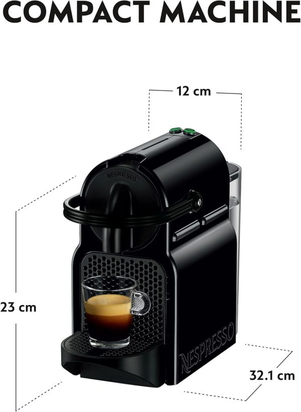 Nespresso Inissia coffee machine by Nespresso, Black - UAE Version