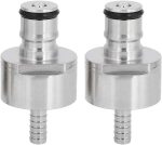 Asixxsix Carbonation Cap, Portable Homebrew Kegging Equipment, Quickly Disconnected Ball Lock Carbonation Cap, 2Pcs for Bottle Drink Bottle