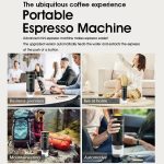 Omana 3-in-1 Portable Coffee Machine Wireless Electric Self Heating Capsules Pods Espresso for Car Home Office Camping Travel Maker 3in1
