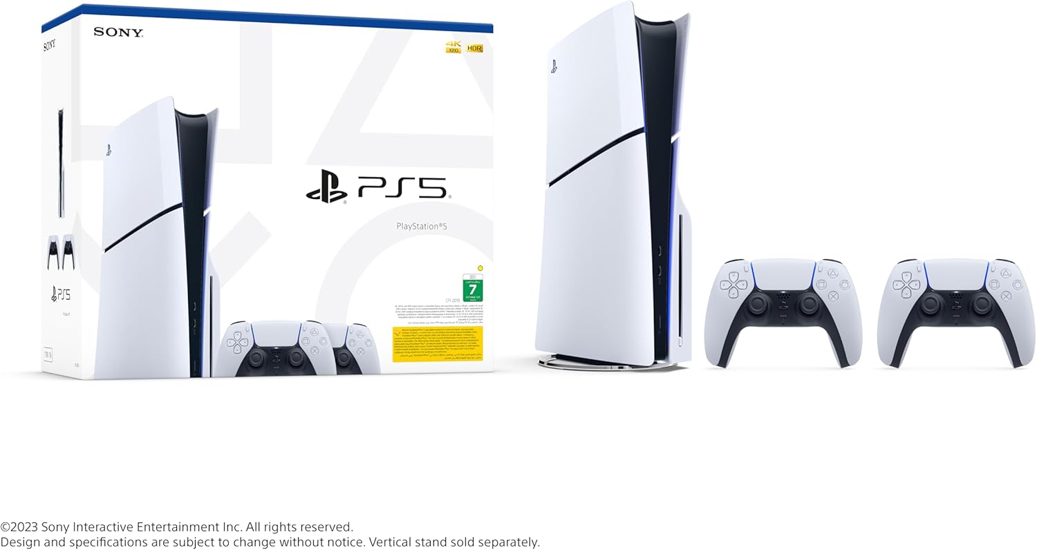 PlayStation 5 Disc Slim Console + Extra Controller - UAE Version PlayStation 5 Disc Slim Console + Extra Controller - UAE Version