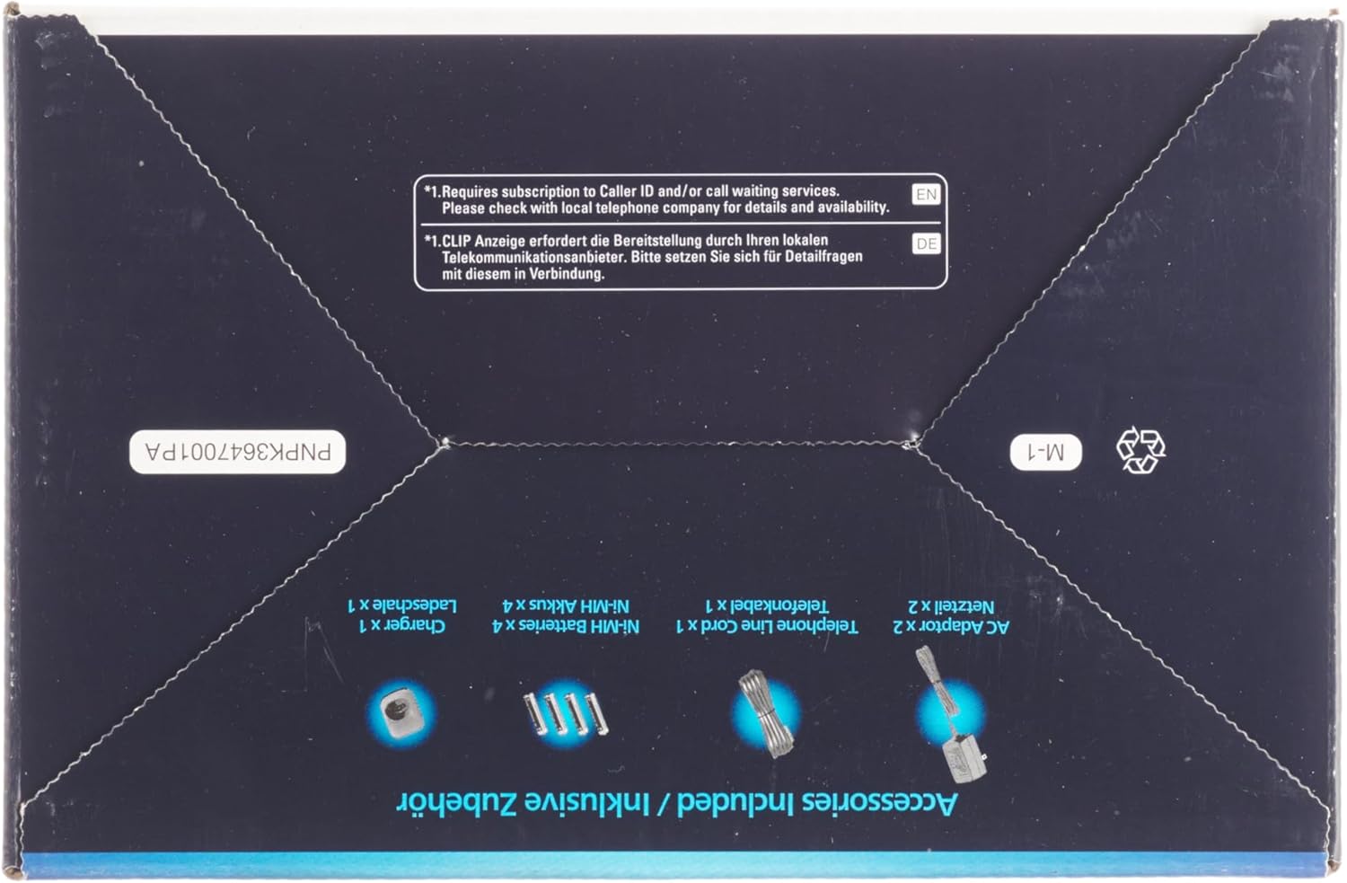 Panasonic KX-TG6822 Cordless Phones Answering Machine Screen, German Version
