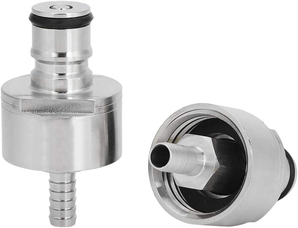 Asixxsix Carbonation Cap, Portable Homebrew Kegging Equipment, Quickly Disconnected Ball Lock Carbonation Cap, 2Pcs for Bottle Drink Bottle