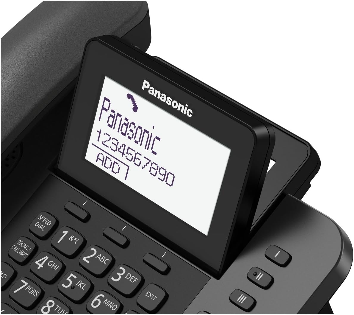 Panasonic KX-TGF320 Corded and Cordless Home office Telephone Kit with Answerphone and Nuisance Call Blocker - Black