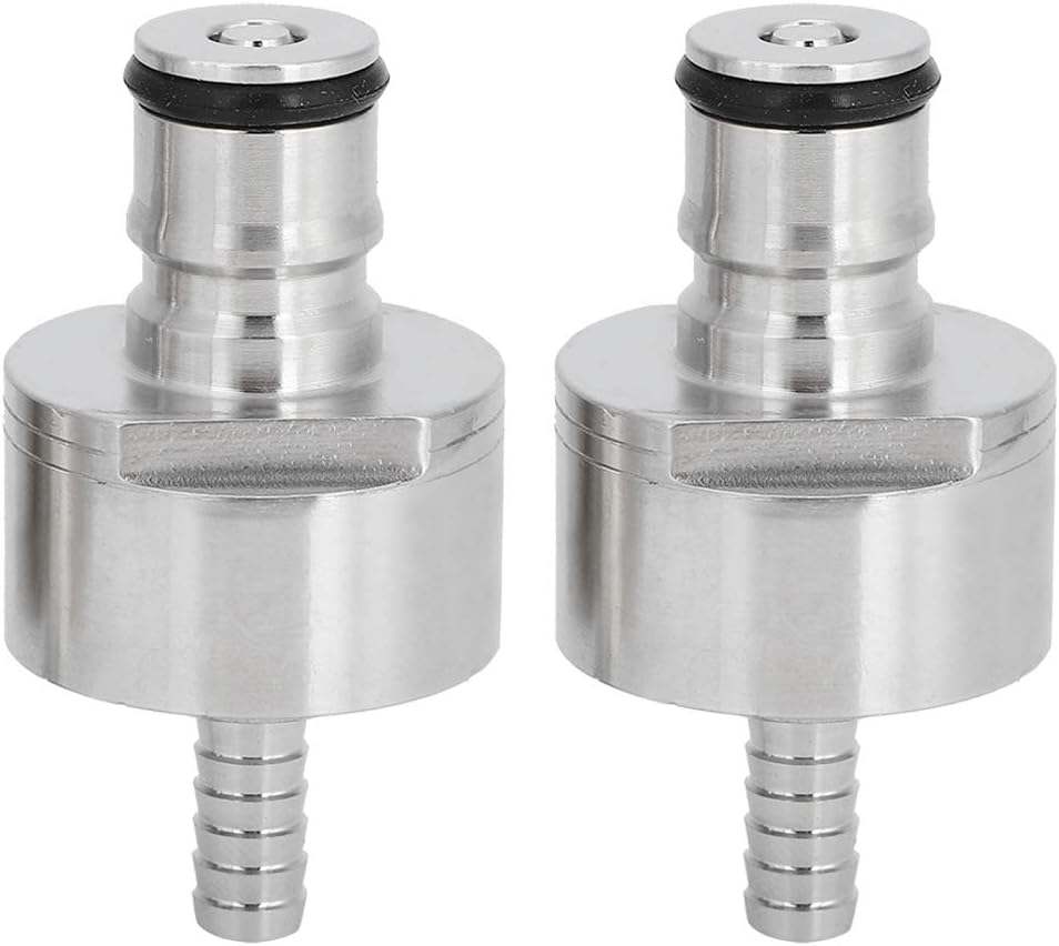 Asixxsix Carbonation Cap, Portable Homebrew Kegging Equipment, Quickly Disconnected Ball Lock Carbonation Cap, 2Pcs for Bottle Drink Bottle