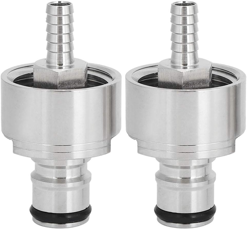 Asixxsix Carbonation Cap, Portable Homebrew Kegging Equipment, Quickly Disconnected Ball Lock Carbonation Cap, 2Pcs for Bottle Drink Bottle