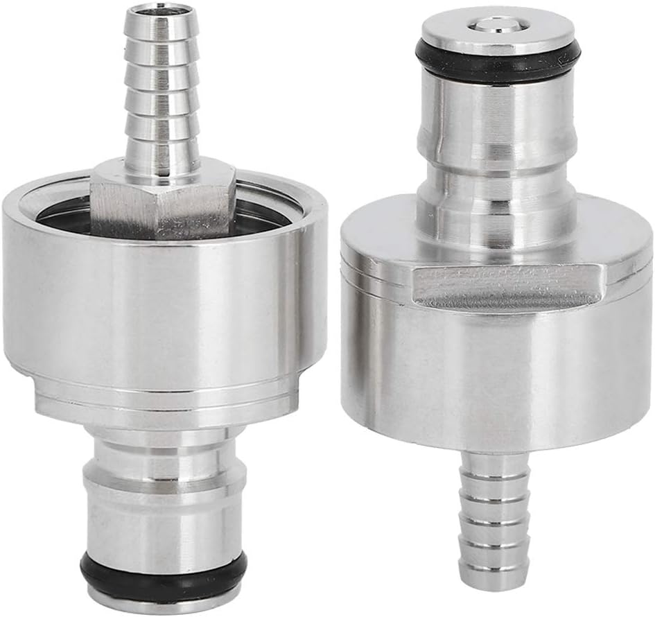 Asixxsix Carbonation Cap, Portable Homebrew Kegging Equipment, Quickly Disconnected Ball Lock Carbonation Cap, 2Pcs for Bottle Drink Bottle