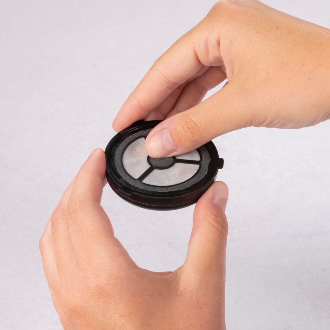 Xavax Permanent pad set of 2 (for Philips Senseo and identical coffee pod machines, pad filter for coffee powder, loose tea, coffee permanent pads refillable, dishwasher-safe coffee filter) black