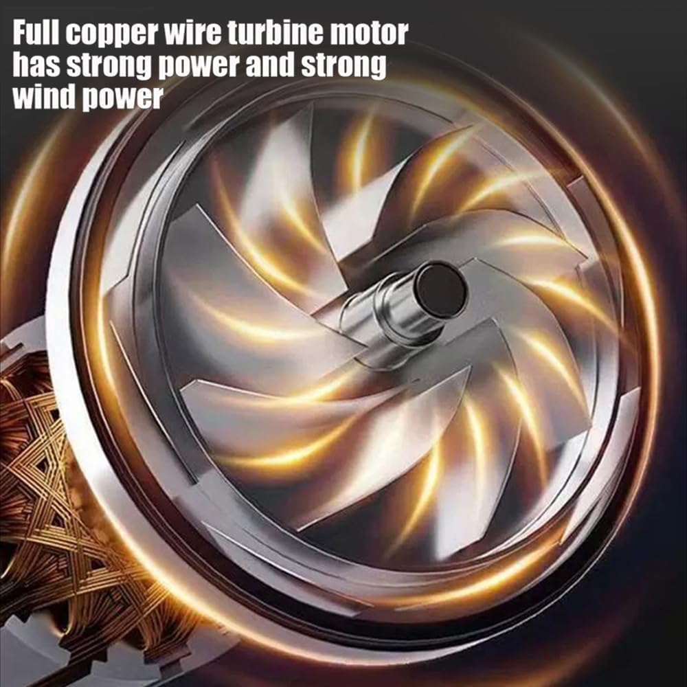 Alsaffan Jet dry Mini blower Turbo Jet Fan with 21V 2PCS Large Capacity Battery Lightweight Body Turbine Motor Strong Power Speed Clear the Fallen Leaves and Dust at Home