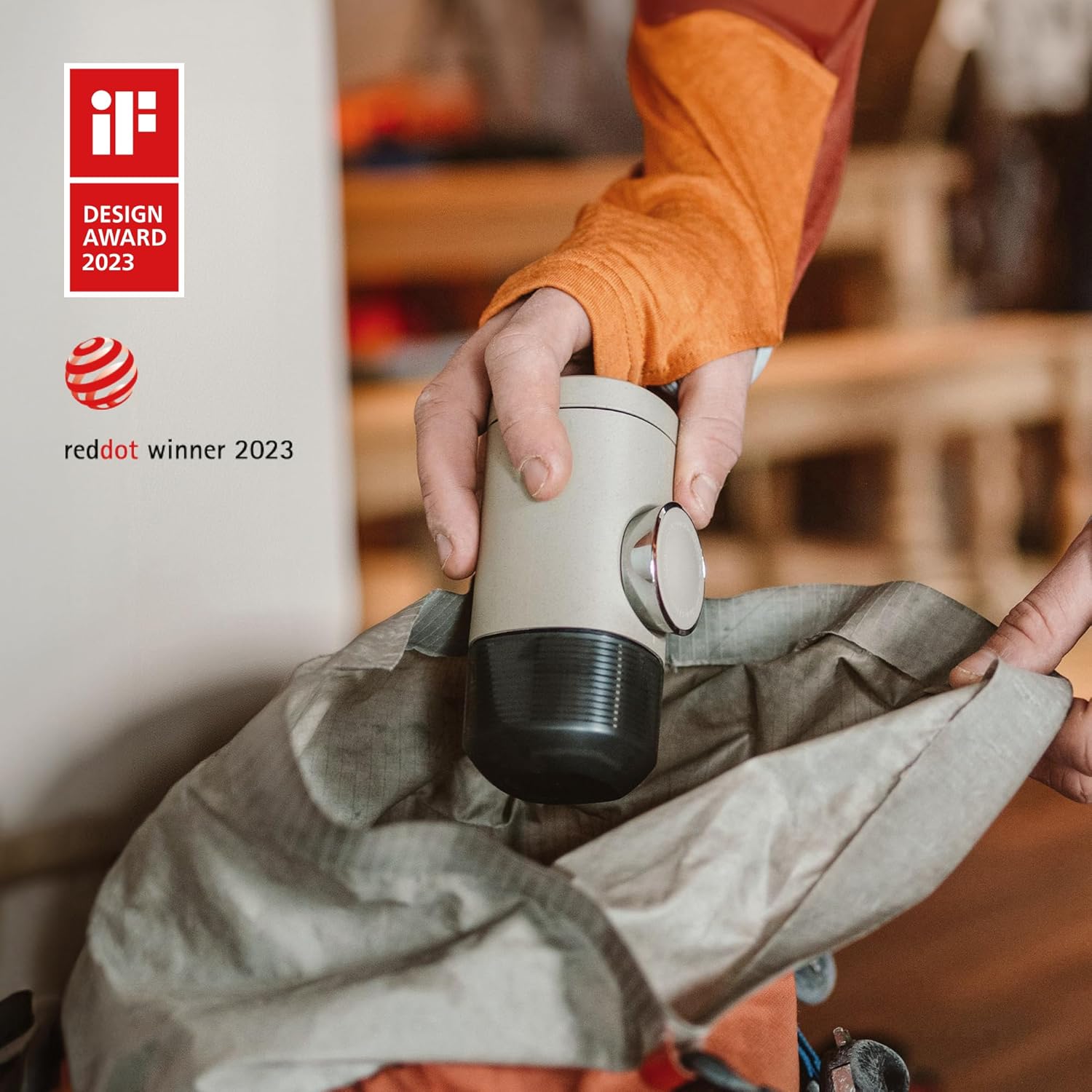 WACACO Minipresso NS2, Portable Espresso Maker Compatible with Nespresso Original Capsules and Compatibles, Manually Operated, 18 Bar Small Handheld Coffee Machine for Travel, Camping, Black