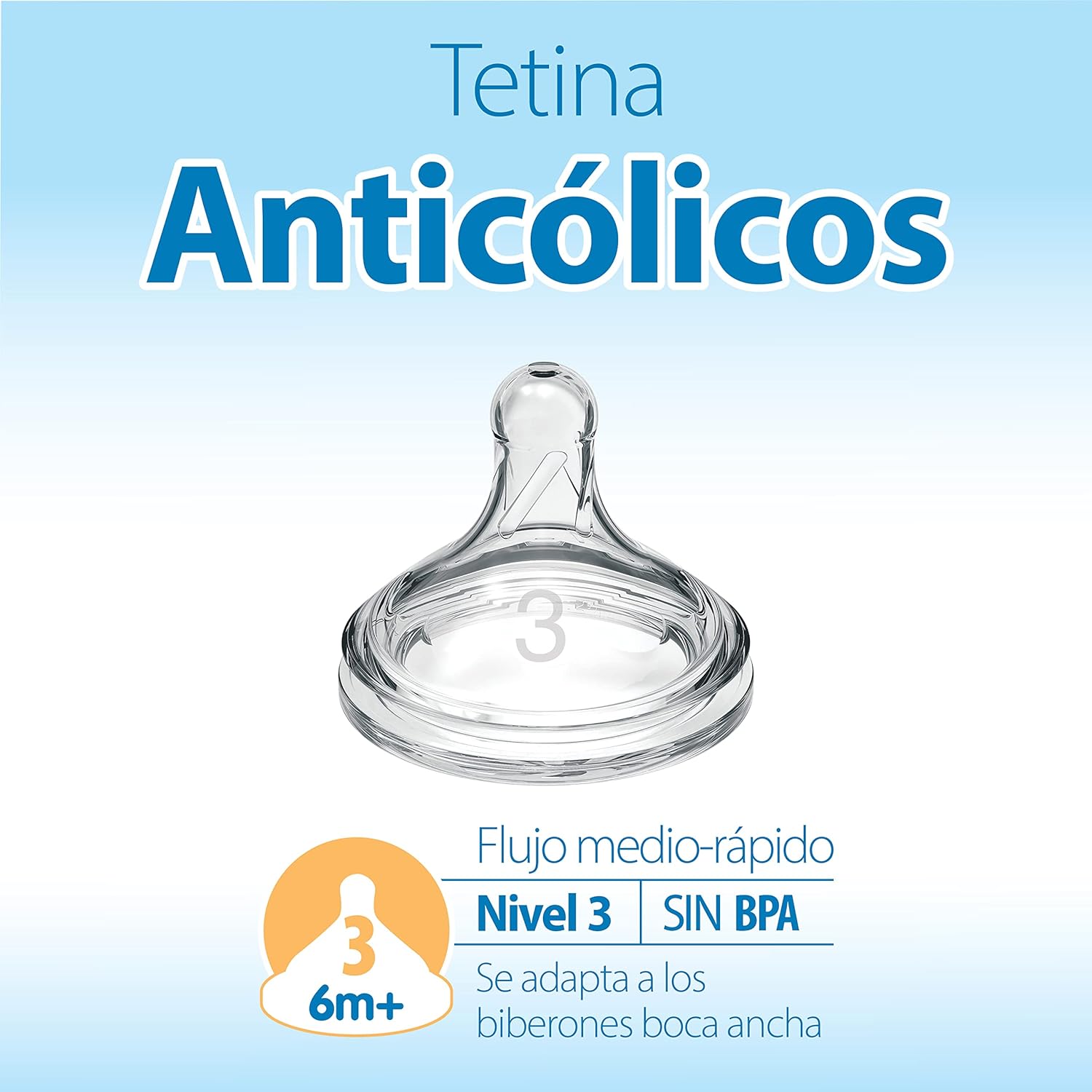 Dr. Brown's Dr - Level 3 Wide-Neck Silicone Options+ Nipple, 2-Pack