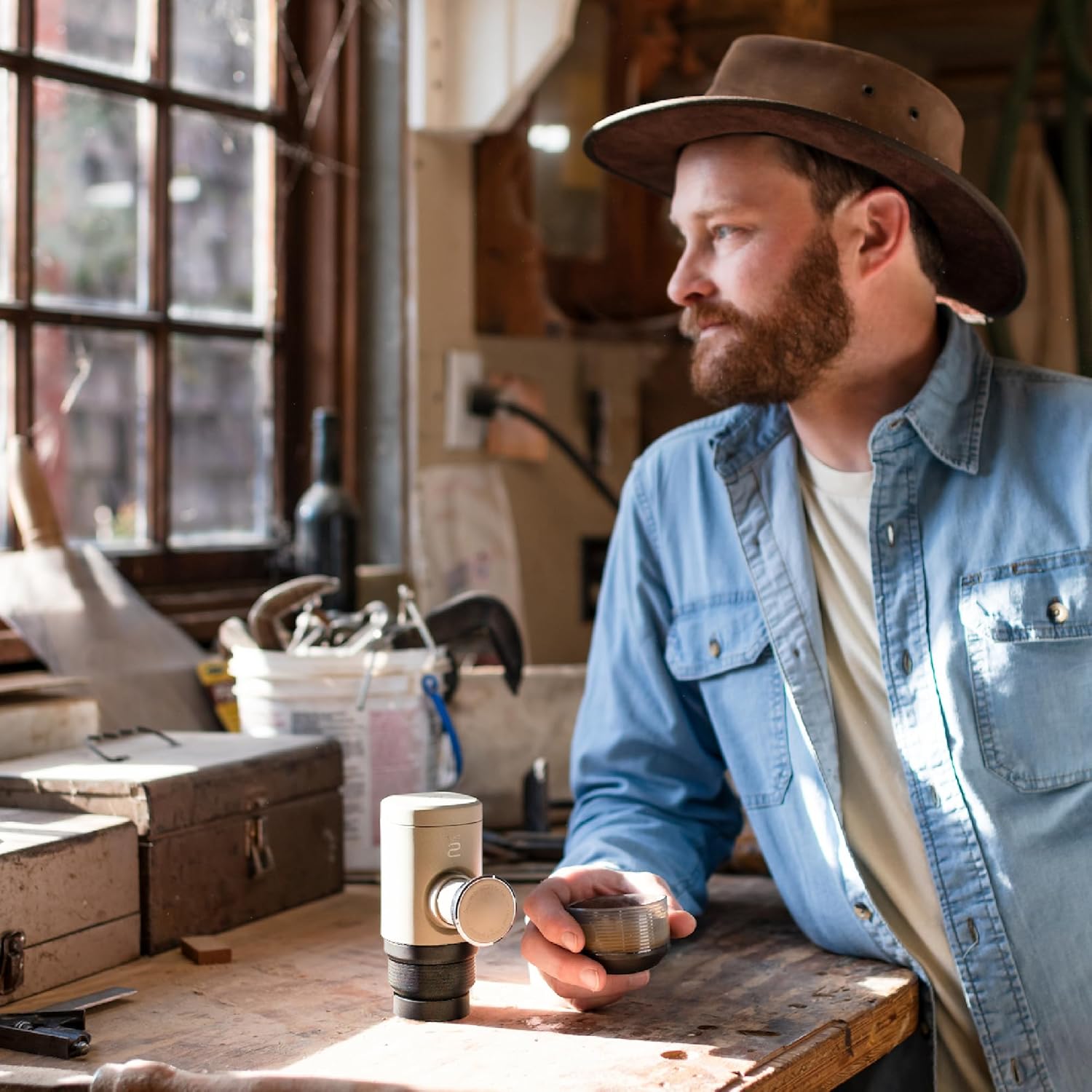 WACACO Minipresso NS2, Portable Espresso Maker Compatible with Nespresso Original Capsules and Compatibles, Manually Operated, 18 Bar Small Handheld Coffee Machine for Travel, Camping, Black