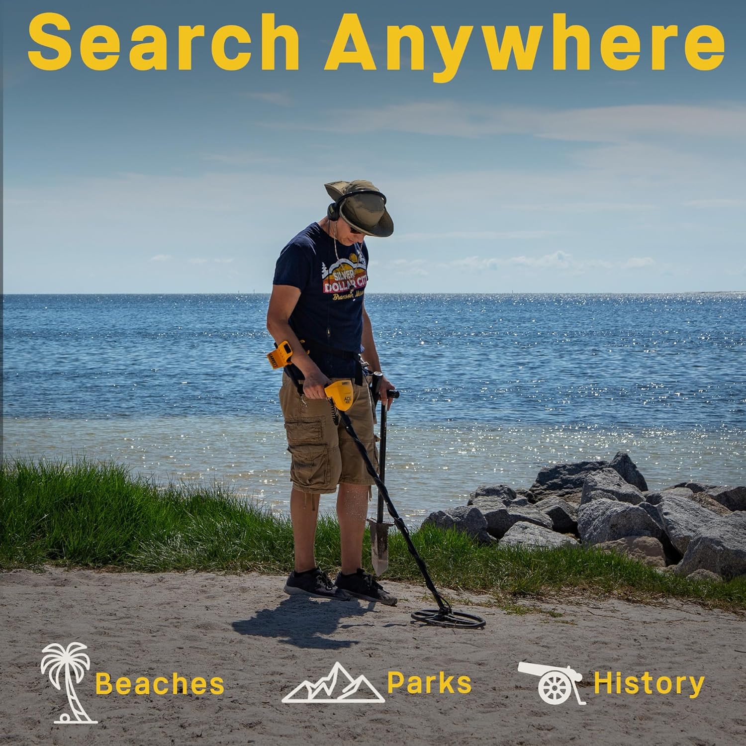 Garrett Metal Detectors - ACE 400 with DD Waterproof Search Coil and Pro-Pointer AT