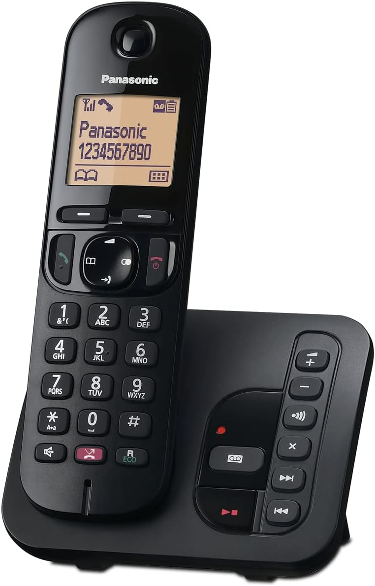 Panasonic KX-TGC260 Digital Cordless Phone: 18-min answering machine, dedicated call block button, an easy-to-read dot-matrix display and a hands-free speakerphone Panasonic KX-TGC260 Digital Cordless Phone: 18-min answering machine, dedicated call block button, an easy-to-read dot-matrix display and a hands-free speakerphone