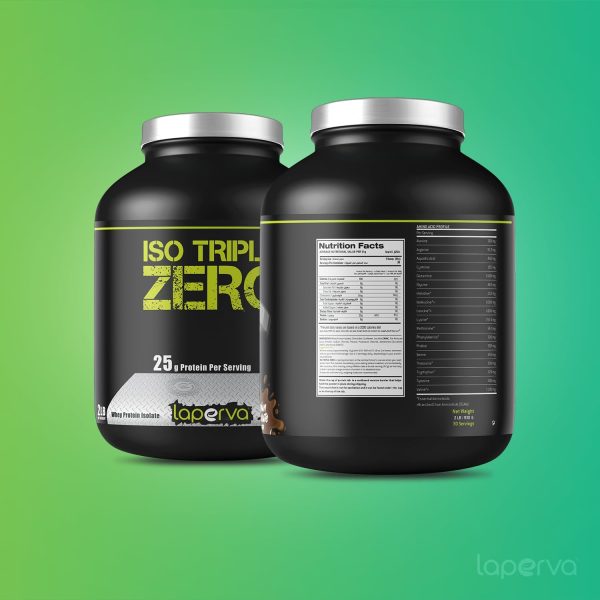 Laperva Protein Powder – Whey Protein Isolate Powder – Belgian Chocolate Flavor Whey Protein – Zero Fat, Carbs and Sugar Whey Protein – Protein Supplements & Muscle Gainer 2 Lbs.