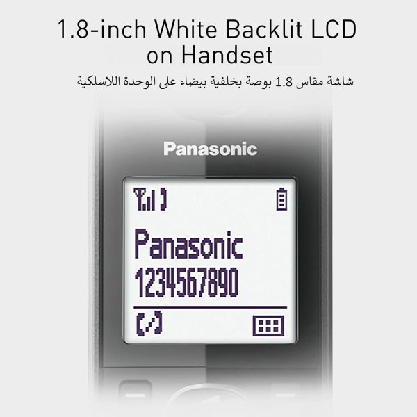 Panasonic Digital Corded/Cordless Phone with Call Blocking, 1 Corded Handset and 1 Cordless Handset - KX-TGF310UE1 (Black)