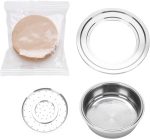 Coffee Capsule Cup for SENSEO Coffee Machines, Refillable Coffee Pods, Reusable Coffee Capsules Kit with Adapter & Filter Paper, Stainless Steel Cups Filters