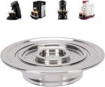 Coffee Capsule Cup for SENSEO Coffee Machines, Refillable Coffee Pods, Reusable Coffee Capsules Kit with Adapter & Filter Paper, Stainless Steel Cups Filters