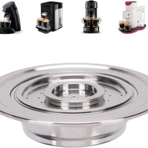 Coffee Capsule Cup for SENSEO Coffee Machines, Refillable Coffee Pods, Reusable Coffee Capsules Kit with Adapter & Filter Paper, Stainless Steel Cups Filters