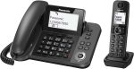 Panasonic Digital Corded/Cordless Phone with Call Blocking, 1 Corded Handset and 1 Cordless Handset - KX-TGF310UE1 (Black)