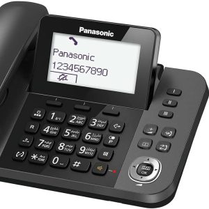 Panasonic Digital Corded/Cordless Phone with Call Blocking, 1 Corded Handset and 1 Cordless Handset - KX-TGF310UE1 (Black)