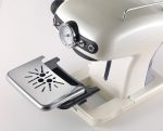 Ariete Classica Espresso Coffee Machine with Manometer and Milk Frother, Auto Shut-off, Cappuccino Maker, Ground Coffee and ESE Pod Compatible, 850W, 15 Bar, for Home and Office - Pearl ART1389PE