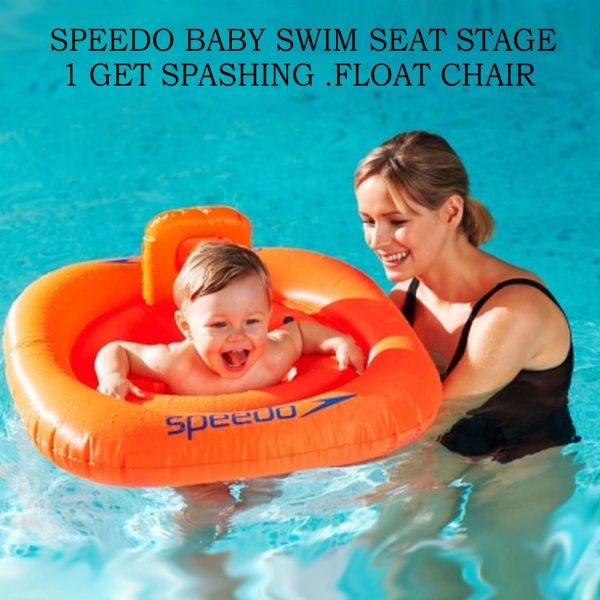 Speedo Unisex Child Seasquad 0-12 Months Swim Seat - Orange, One Size