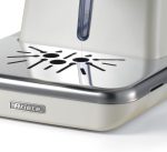 Ariete Classica Espresso Coffee Machine with Manometer and Milk Frother, Auto Shut-off, Cappuccino Maker, Ground Coffee and ESE Pod Compatible, 850W, 15 Bar, for Home and Office - Pearl ART1389PE