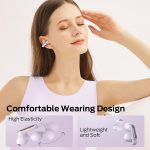 Monster Open AC601 Bluetooth Earbuds - Comfortable Clip-On Wireless Earbuds with Bluetooth 5.4, 32H Playtime Earbuds with ENC Clear Talk, IPX5 Waterproof & Touch Control for Any Occasion (Purple)
