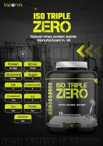 Laperva Protein Powder – Whey Protein Isolate Powder – Belgian Chocolate Flavor Whey Protein – Zero Fat, Carbs and Sugar Whey Protein – Protein Supplements & Muscle Gainer 2 Lbs.