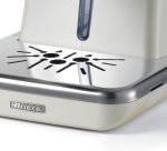 Ariete Classica Espresso Coffee Machine with Manometer and Milk Frother, Auto Shut-off, Cappuccino Maker, Ground Coffee and ESE Pod Compatible, 850W, 15 Bar, for Home and Office - Pearl ART1389PE