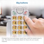 AT&T Cordless Phone, 2 Handsets - Silver, Landline Telephone with DECT 6.0, Full-Duplex Speakerphone, Caller ID/Call Waiting, ECO mode, Backlit Screen & Keypad