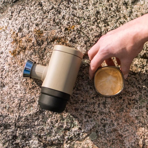 WACACO Minipresso NS2, Portable Espresso Maker Compatible with Nespresso Original Capsules and Compatibles, Manually Operated, 18 Bar Small Handheld Coffee Machine for Travel, Camping, Black