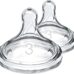 Dr. Brown's Dr - Level 3 Wide-Neck Silicone Options+ Nipple, 2-Pack