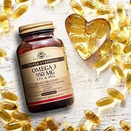 Solgar, Triple Strength Omega-3, 950 Mg, Epa & Dha, 100 Softgels
