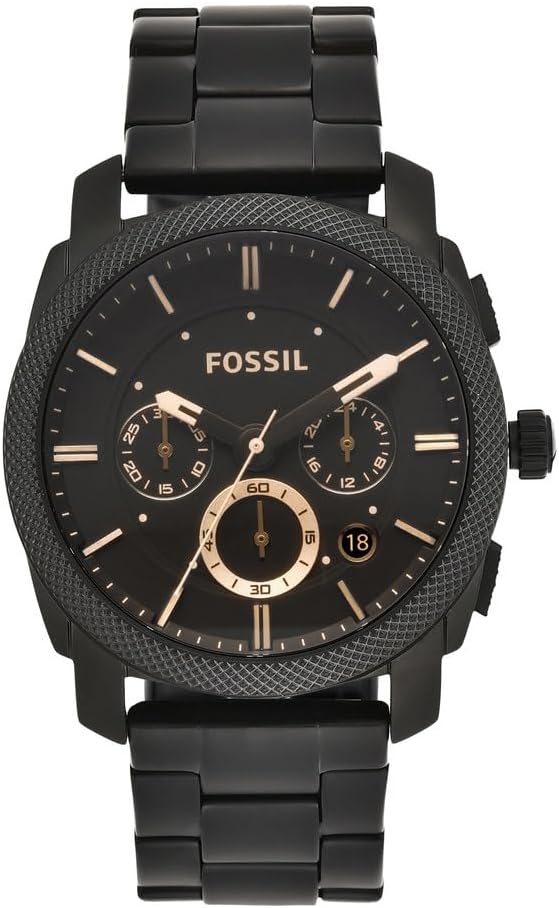 Fossil Machine Men's Watch with Stainless Steel or Leather Band, Chronograph or Analog Watch Display